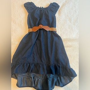 Girls denim casual dress